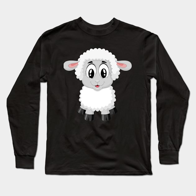 cute lamb Long Sleeve T-Shirt by hossamahmed